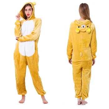 Moterų Sleepwear Nustatyti Vienaragis Totoro Panda Onesies Unisex Žiemos Lokys Onesies Vaikai Naktiniai Drabužiai Anime Kostiumais Suaugusiems Flanelė Pižama