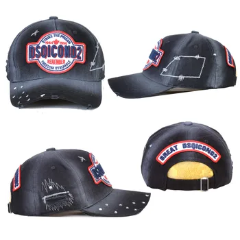 2021 Prekės DSQ PIKTOGRAMĄ Casquette Tėtis Hip-Hop Beisbolo kepuraitę Casquette Skrybėlės Kieto Modelio Kepurės Raidžių Snapback Cap Žmogui kepurės