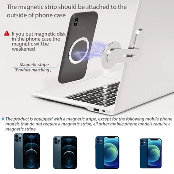 Naujas Nešiojamas Pratęsimo Laikiklis Mag saugus Darbalaukio Mobilusis Telefonas Su Ekrano Office Magnetinio Aliuminio Lydinio Laikiklis Laikiklis