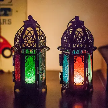 2021 Naujas Europos Žvakidė Derliaus Kabinti Žvakių Laikiklis Maroko Stiklo Candle Lantern Vestuvių Namų Dekoro