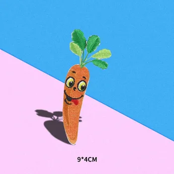 Daržovių Baklažanų, pomidorų, morkų, kukurūzų, Luffa Pleistras Animacinių filmų kopūstas Siuvinėjimo Geležies Ant Drabužių Dėmės 