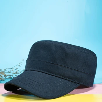 2020 Karinės Kepurės Vyrams, Moterims, Pavasarį, Vasarą Flat Top Karinės Kepurės Atsitiktinis Armijos Bžūp Klasikinis Kamufliažas Black Hat Reguliuojamas кепка