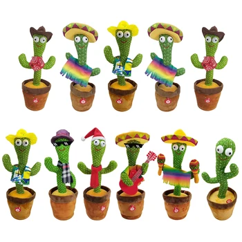 Šokių Kaktusas Elektros Puikus Kalbėti Žaislas Šokių Kaktusas Lėlės Kalbėti Kalbėti Garso Įrašymas Kartoti Žaislas Kawaii Kaktusas Žaislai Vaikams