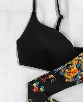 Prabanga Aukšto Juosmens Naują Spausdinimo Bikini Nustatyti Moterų Brazilijos Biquini Maudymosi Kostiumėliai Gėlių Spausdinti Vasaros Paplūdimio Maudymosi Kostiumėlį Moterų Maudymosi Kostiumas