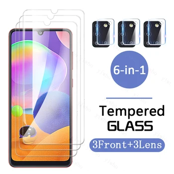 Apsauginis Stiklas ant Samsung A31 Ekrano Apsaugų, Grūdinto Stiklo Galaxy SM-A315F/DS A31 Fotoaparato Objektyvas HD skaidri Plėvelė