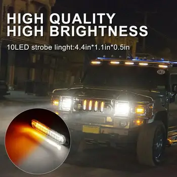 Aukštos Kokybės Automobilių 24 LED Avarinio Įspėjimo Švyturys Pavojingumo Blykstė Blykstės Šviesos Rinkinys Baras Lempos Sunkvežimių Šviesos Rūko Žibintai, Automobilių Reikmenys