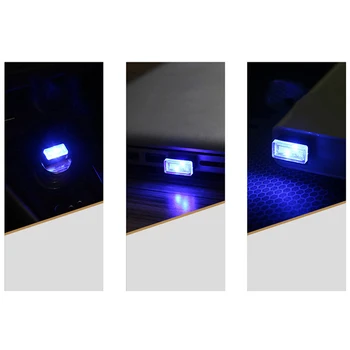 LED Žibintai Atmosfera Dekoratyvinės Lempos Automobilio Cigarečių Degiklio PC su USB Lizdai Avarinis Apšvietimas Automobilio Stiliaus