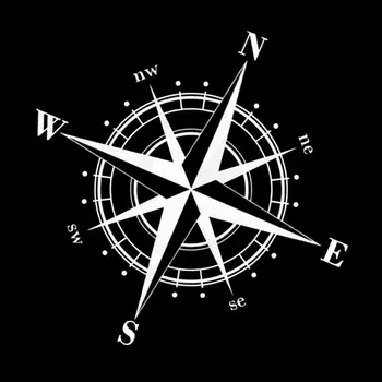NSWE Laikrodis, kompasas priekaba lipdukas sunkvežimių langą vinilo lipdukas automobilių lipdukai, Automobilių apdailos lipdukas