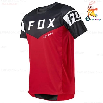 2021 Naujas Fox Kid ' s Dviračių Mtb Marškinėliai Komanda, Kalnų Kalnų Dviračių Džersis į Pakalnę T-shirt Dviračių Mx DH Vaikai Dviračių Drabužiai