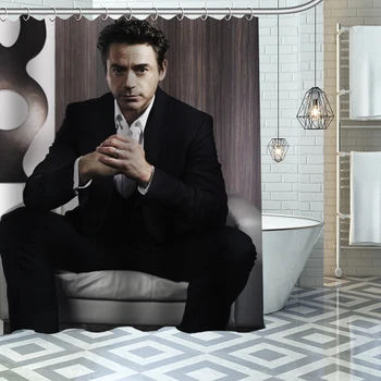 Robert Downey Jr Dušo Užuolaidos Vandeniui Audinio Apdailos Vonios Kambarys Tiekimo Skalbti Vonios Ir Dušo Užuolaidų Užsakymą