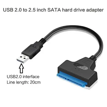 USB 3.0/2.0/C Tipo 2,5 Colio SATA Kietojo Disko Adapteris Keitiklis, Laidas 2,5