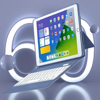 TPU all-in-one-Ultra plonas Wireless Keyboard Cover iPad 10.2 7 7 8 8 2020 arabų, ispanų, korėjiečių, rusų Klaviatūra