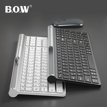 B. O. W Įkrovimo Wireless Keyboard USB 99 Klavišus, 2.4 Ghz, Belaidis ir Tipo C Uosto su Nano USB Imtuvas už Lango Android PC