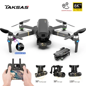 2021 Naujų KA VIENAS Pro Drone GPS 8K HD Kamera, 3-Ašis Gimbal Profesinės Anti-Shake Fotografijos Brushless Sulankstomas Quadcopter Žaislas
