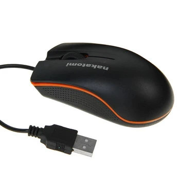 Мышь Nakatomi MON-03U Navigator, проводная, оптическая, 800 dpi, USB, чёрная 1771008 Pelės
