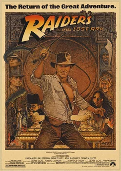 Raiders of the Lost Ark adventure Treasure Hunt Namo, Buto apdailos Kraft Filmo Plakato Piešimo core Sienų lipdukai