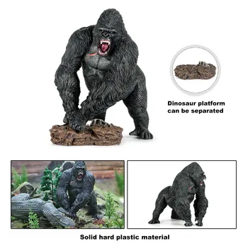 Naujas Modeliavimo Gorila Pav Kolekcines, Realus Gyvūnų Modelio Žaislas Vaikams Statulėlės, Plastikiniai Gorila Surinkimo Dovana Vaikams