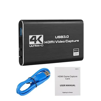 HDMI suderinamus Vaizdo įrašymo Plokštę 4K Sn Įrašymo USB3.0 1080P 60FPS Žaidimas Surinkimo Prietaiso
