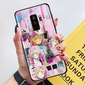 Demon Slayer Kimetsu Anime Telefono dėklas Samsung Galaxy S20 S21 FE S10 Pastaba 10 20 Ultra 5G 9 S9 Plus S10e Stiklo danga Coque