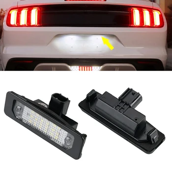 2 Vnt Automobilių LED Skaičius Licenciją Plokštelės Šviesos skaisčiai Baltas Auto Lempos Lincoln MKS MKZ MKT MKX 