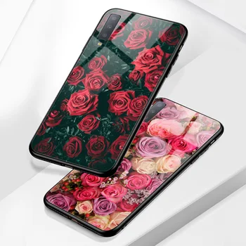 Blizgus Atveju, Samsung Galaxy A02 A02S A12 A32 A42 A52 A72 M01 M11 M21 M31 M30S M31S A7 2018 A6 A8 A5 2017 Padengti Rožių Gėlių