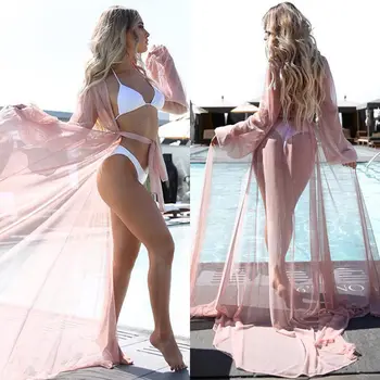 2020 Pareo Paplūdimio Padengti Iki Moterų Paplūdimio Suknelė Kietas Bikini Padengti Iki Maudymosi Kostiumėliai Moterims, Chalatas De Plage Paplūdimys Megztinis Dėvėti Maudymosi Kostiumas
