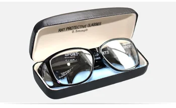 Originali švino akiniai su šoniniais ekranavimas , X-ray kolegija švino akinius rentgeno spinduliuotės-įrodymas ,gydytojų, 0.5 mmpb.