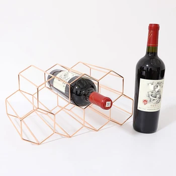 Vyninės Kūrybos Geometrinis Vyno Laikikliai Metalo Paprastų Buitinių Šampano Stovas Vyno Kabineto Kalėdų Juostos Apdailos