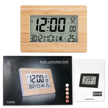 Laikrodis-žadintuvas, LCD Skaitmeninį Signalą Dieną, Laikrodis, Dvigubo Žadintuvo Spalvos Daugiafunkcį Temperatūra Stalo Laikrodžiai su Termometru