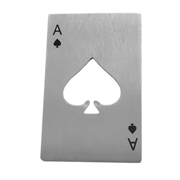 Poker Ace Of Spades Baras Soda Alaus Butelį Dangteliu Iš Nerūdijančio Plieno Butelių Atidarytuvas