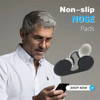 Nešiojamų Mini Nosies Įrašą Skaitymo Akiniai Legless Vyrų Ir Moterų Presbyopic Akiniai +100-350