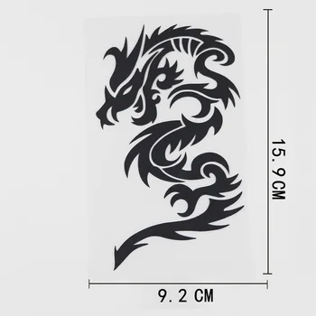 YJZT 9.2CMX15.9CM Juokinga Freskos Dizaino Meno Tatuiruotės Dragon Vinilo Automobilių Lipdukas 13C-0168