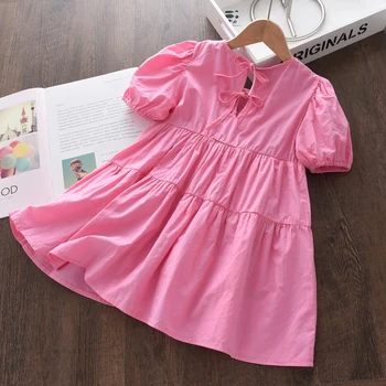 Melario Vaikų Mergaičių Princesė Suknelės Vasaros Mados Baby Girl Dress Bowtie Kostiumai Vaikams Kietas Atsitiktinis Vestidos 2-6 Metų
