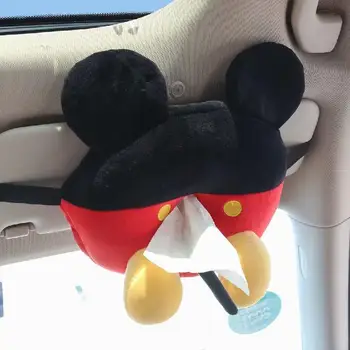 Disney Mickey Minnie Mouse Automobilių Audinių Langelį Pliušiniai Žaislai Animacinių Filmų Minkštas Is Popieriaus Nupiešti Lėlės Pagalvė Pagalvėlės Pečių Padengti Dovanos