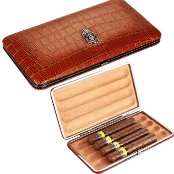 Odos Cigarų Atveju Klasikinis Kedro Medienos Cigarų Humidoras Lauko Nešiojamų Kelionių Sigaar Dėžutė Cigarų COHIBA Priedai
