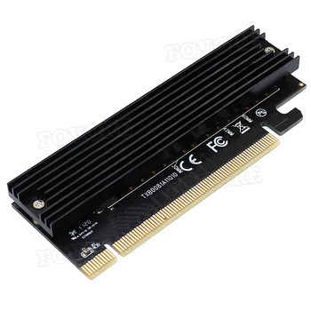 M2 PCIe x16 adapter Card PCIe M. 2 konverteris adapteris NVMe SSD Adapteris M. 2 M Klavišą Sąsaja PCI Express 3.0 2230-2280 Dydis