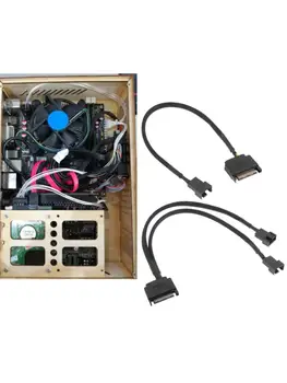 SATA 15 Pin, 3-Pin/4 Pin Nešiojamojo kompiuterio pagrindinė Plokštė CPU Ventiliatorius prailginimo Laido Adapteris