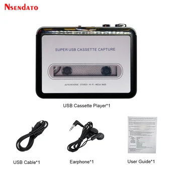 USB Kasečių Grotuvas Juosta į MP3 Converter Surinkimo Adapteris, Garso Muzikos Grotuvas Juosta USB Cassette Recorder & Player