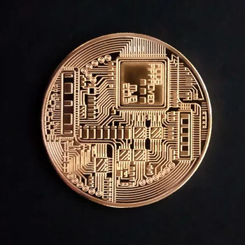 Paauksuoti Bitcoin Moneta, Kolekcines Meno Kolekcija Dovanų Fizinio BTC Kolekcijos Kūrinys Atminimo Metalo Antikos Imitacija