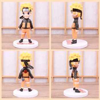 NAUJAS Q Versija Modelius Uzumaki Naruto Shippuden Anime, PVC Veiksmų Skaičius, Hatake Kakashi Naruto Statula, Kolekcines, Žaislai, Dovanos Figma