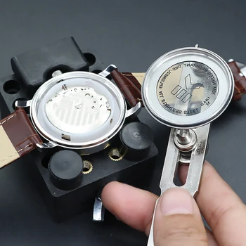 1pc Reguliuojamas Žiūrėti Atgal Padengti Atidarytuvas Baterijos keitimo Įrankis Veržliarakčio Žiūrėti Raktu Remonto Komplektas Įrankis Watchmaker Įrankiai