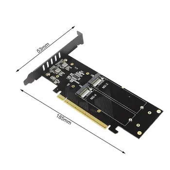 1Plcs IHyper m.2 x16 4x Nvme PCIE3.0 GEN3 x16, 4*Nvme Raid Card PCI-E Vroc Kortelės RAID Hyper M. 2X16 M2X16 4X X4 NVME*4 RAID