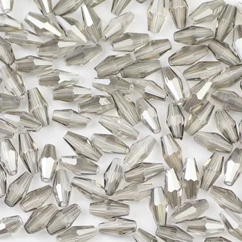 UPGFNK Briaunotas Austrijos Ilgai Bicone crystal beads 100vnt 4*8mm stiklas, Stiklinimo Prarasti karoliukų, rankų darbas Papuošalai, apyrankės padaryti 