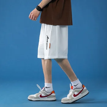 Vieno Eismo Mens Šortai Vyrams 2021 M. Vasaros Spausdinti Šortai Harajuku Mados Japonijos Streetwear Baltos Kelnės Atsitiktinis Šortai Vyrams
