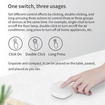 Tuya WIFI Bevielio ryšio Smart Switch Zigbee Smart Mygtuką Belaidžio Kontrolės Multi-scena, Jungtis 3 1. Namų Automatikos Jungiklis