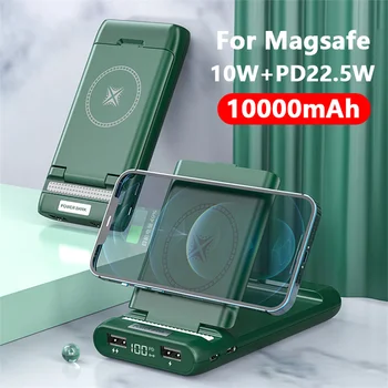 Nešiojamų 10000mAh Magnetinio Belaidžio powerbank apple magsafe įkroviklį, Išorės pagalbinės baterijos iphone12promax Galia Bankas
