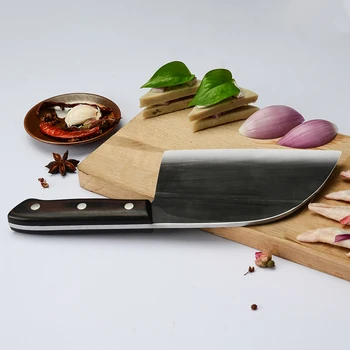 Tradicinis Kaltiniai Mėsininko Peilis 7 colių Cleaver Žuvies, Daržovių Kinijos Kempingas Virtuvinis Peilis Namų Apyvokos Sveikatos Virtuvės Įrankis