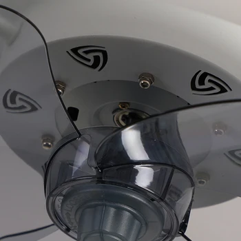 Šiuolaikinių LED Smart Lubų Ventiliatoriai su Šviesos Nuotolinio Valdymo Namų Miegamojo, Valgomojo Kambarį 220v Juoda Balta Patalpų Lempos