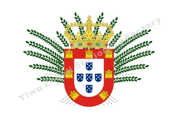 Portugalija (1495-1830) Istorija Vėliavos 3X5FT 90X150CM 100D Poliesteris Dukart Siūlės Aukštos Kokybės Reklama