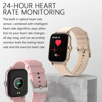 2021 P8 plius Vyrai Moterys Smartwatch Fitness Tracker Žiūrėti su Širdies ritmą, Kraujo Spaudimą, Stebėti Sporto Smart Žiūrėti